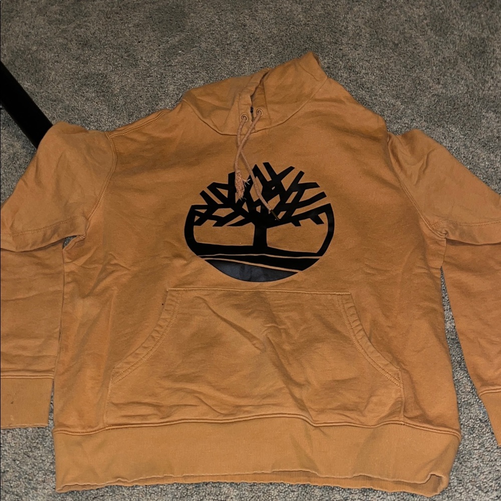 Timberland Brown Hoodie with Black Logo